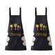 thumbnail image 1 of piezas de cuchillo y tenedor impresos, limpiador de manos de cocina, delantal de rayas para el hogar, delantal grueso impermeable y a prueba de aceite, 1 of 5