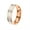 Gold White, variant on Men's Women's Stainless Steel Eternal Enamel Promise Ring Epoxy Oil Drip Wedding Band Gold Black Size 11