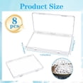 thumbnail image 2 of 8 Pcs Clear Flat Breast Milk Freezer Storage Organizer, Space Saving Breastmilk Freezer Tray for Breastfeeding Bag Organization, Reusable Breastmilk Storage Containers, 2 of 4