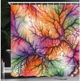 thumbnail image 3 of Ambesonne Colorful Shower Curtain, Trippy Scene Jumble Sky, 69"Wx75"L, Lilac Orange Sea Green, 3 of 4