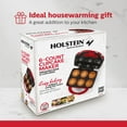 thumbnail image 6 of Holstein Housewares Non-Stick Cupcake Maker, Red - Makes 6 Full Size Cupcakes, Muffins, Cinnamon Buns - Birthdays, Holidays, and More, 800W, 6 of 9