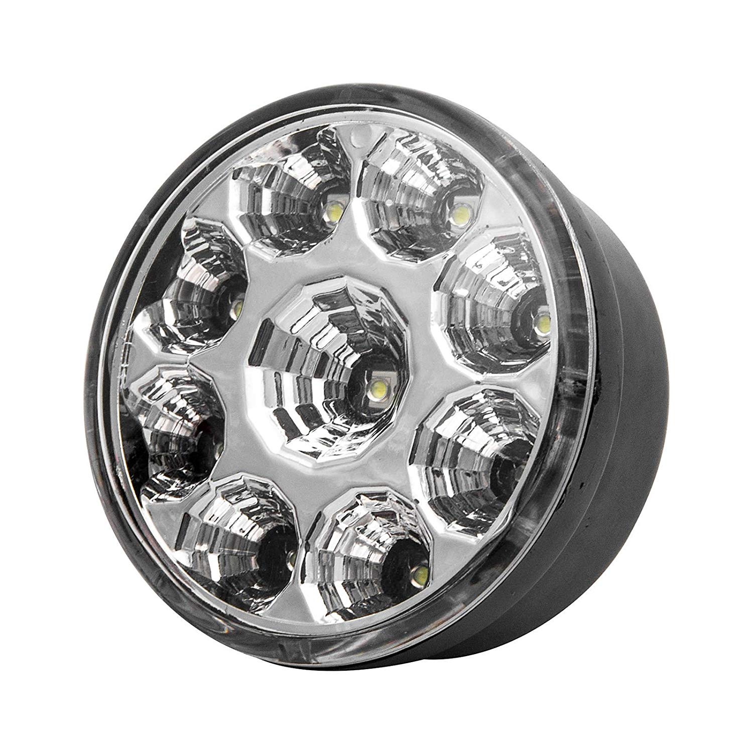 Daytime Running Lights Round light White 12V 9 LED DRL Round Daytime