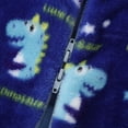 thumbnail image 6 of FASHOFT Baby Boy Halloween Outfit Plush Flannel Dinosaur Cartoon Onesie Cosplay Jumpsuit For Kids Winter Home Casual Loungewear Halloween Blue 19-24 Months, 6 of 9