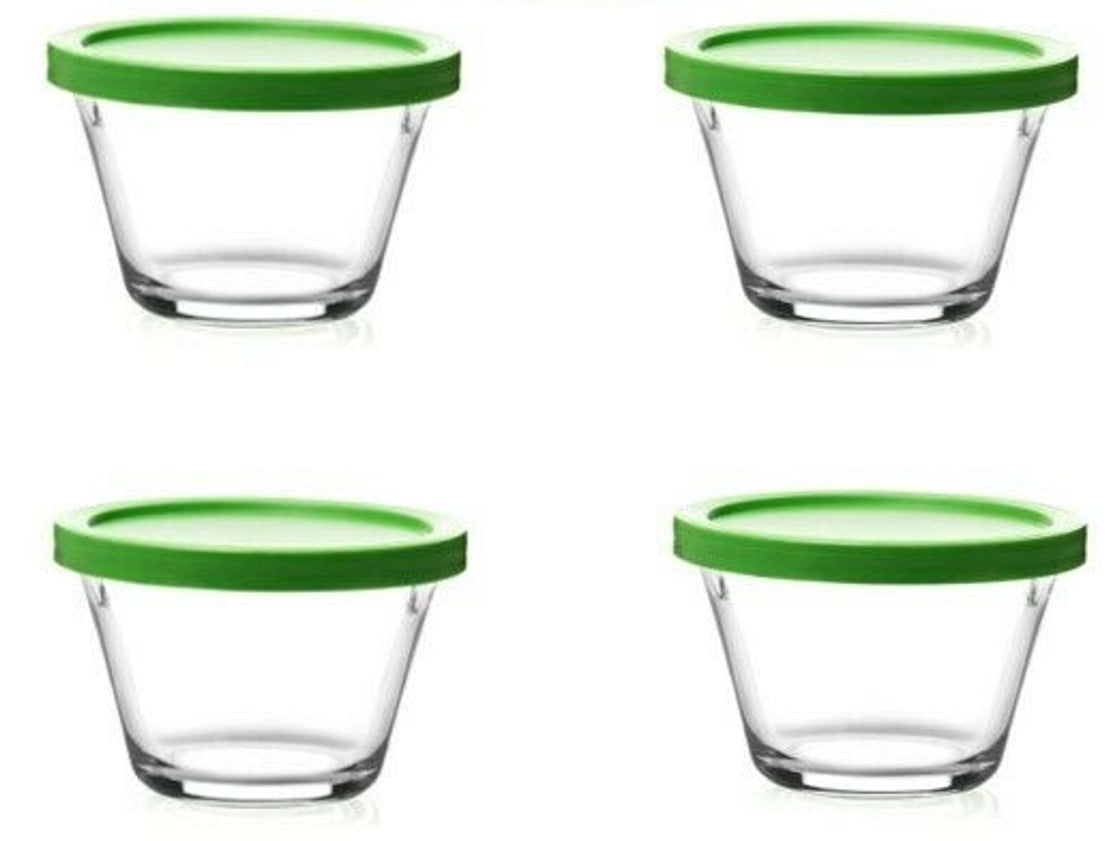 Libbey Baker's Basics 4Piece Glass Ramekin Set with Lids