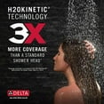 thumbnail image 5 of Delta Faucet Pivotal 3-Spray Handheld Shower Head with Shower Slide Bar, Matte Black Shower Head with Handheld, H2Okinetic Technology, Matte Black 51799-BL, 5 of 5