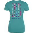 thumbnail image 2 of Summer Sun Enjoy the Waves Paddles Juniors Soft T Shirt Stone Blue X-LG, 2 of 2