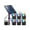 RGB Colorful, variant on DOLITY LED Underwater Pond Lights Waterproof IP68 Submersible Lights Solar Powered Pond RGB Colorful
