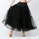 thumbnail image 3 of de baile de salón s con gradas de columpio largo para mujer Vestido con capas de ropa de baile Negro Colcomx vestido de baile latino, 3 of 8