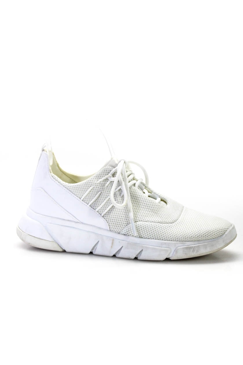 Pre-owned|Kendall + Kylie  Womens Mesh Lace Up Athletic Sneaker White Size 7.5 M