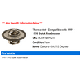 thumbnail image 2 of Thermostat - Compatible with 1991 - 1993 Buick Roadmaster 1992, 2 of 2