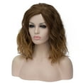 thumbnail image 2 of RightOn Brown Wig Short Curly Wavy Bob Wig Brown Wig for Women Dark Brown to Light Brown Wig Brown Hair Wigs with Wig Cap, 2 of 7