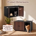 thumbnail image 5 of Vebreda Wooden Cat Litter Box Enclosure Hidden Litter Box Furniture with Scratching Board, Versatile Use, Ultimate Privacy & Cleanliness, 5 of 10