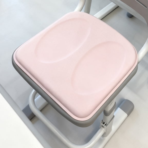 13.78x13.78in Comfort Seat Cushion with Non-Slip Silicone Base, Relief for Sedentary Stress, Ergonomic Design for Office, Chair, Car & Home Use (Pink)
