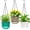 Multicolor, variant on Tutuviw 3 Pcs Self Watering Hanging Planters Indoor Outdoor Hanging Plant Pot Basket Plastic Hanging Flower Pots with Drainage Hole and Hooks for Garden Home Wall Decor (Green)