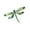 Green, variant on Fashionable Dragonflies Brooch with Sparkling Rhinestones Unique Lapel Pin for Women Shimmering Crystal Accessory