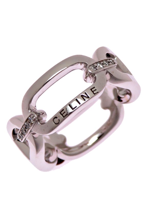 Pre-Owned Celine 750WG Diamond Women's Ring - 750 White Gold
