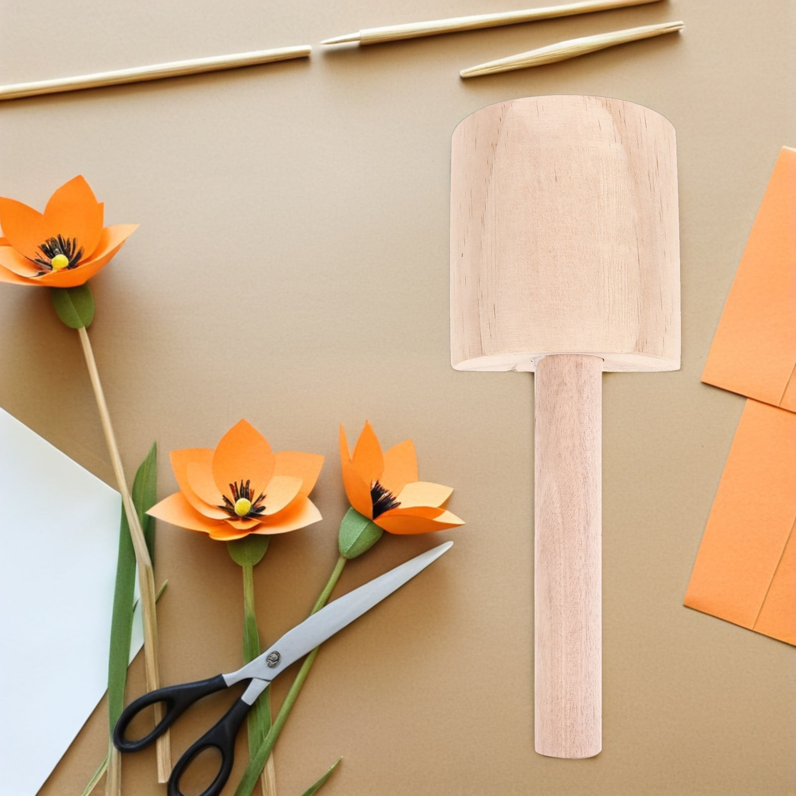 LOLIPPYY Set of 4 Wooden Clay Modeling Boards with Smooth Rounded Edges for Accurate Pottery Shaping, Beige