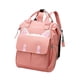 thumbnail image 5 of Mochila grande para pañales de bebé, bolsa para mamá y papá, para guardería, senderismo al aire libre Rosa, 5 of 8