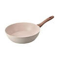 thumbnail image 1 of Sartén antiadherente para wok, tortilla y huevos, utensilios de cocina, sartén multifuncional para saltear de cerámica 24x6.4cm, 1 of 9