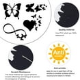 thumbnail image 4 of 1set 8 Sheets 4 style Infinity Heart & Butterfly Laser style Plastic Adhesive Car Stickers Waterproof Window Decals for Car Wall Decoration Black 125~173x78~136x0.1mm 2 Sheets/style, 4 of 9