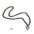 thumbnail image 3 of Linyer Stone Bead Man Necklace Portable Decorative Triangular Replacement 8mm Party Travelling Photography Pendant Ornament, 3 of 6