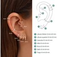 thumbnail image 2 of Aretes Mujer Plata 925 Arracadas De Plata/Oro Pendientes Joyeria Moderna Accesorios, 2 of 4