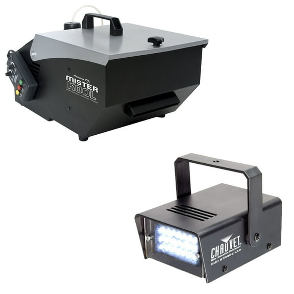 American DJ Mister Kool Low-Lying Fog Effect Machine w/ Mini Strobe LED Fixture