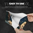 thumbnail image 5 of Lsque Starry Sky Sleep White Bear Printed Long Tissue Box Cover Holder, Facial Paper Organizer Dispenser,Triangle with Bottom Belt, PVC Leather Decorative Organizer, 5 of 9
