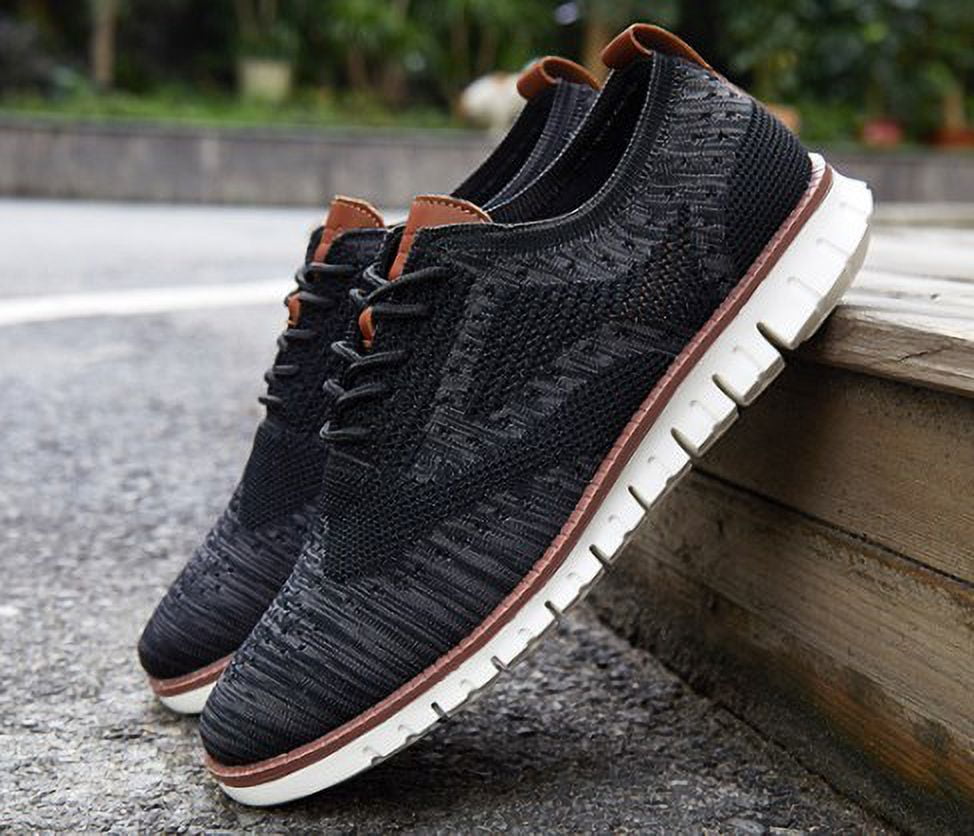 Shoe Soles Men VILOCY Menu2019s Casual Dress Oxfords Shoes Knit