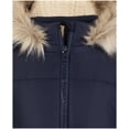 thumbnail image 3 of Chaqueta acolchada Tommy Hilfiger para niñas, anorak azul marino 6X con capucha, 3 of 5