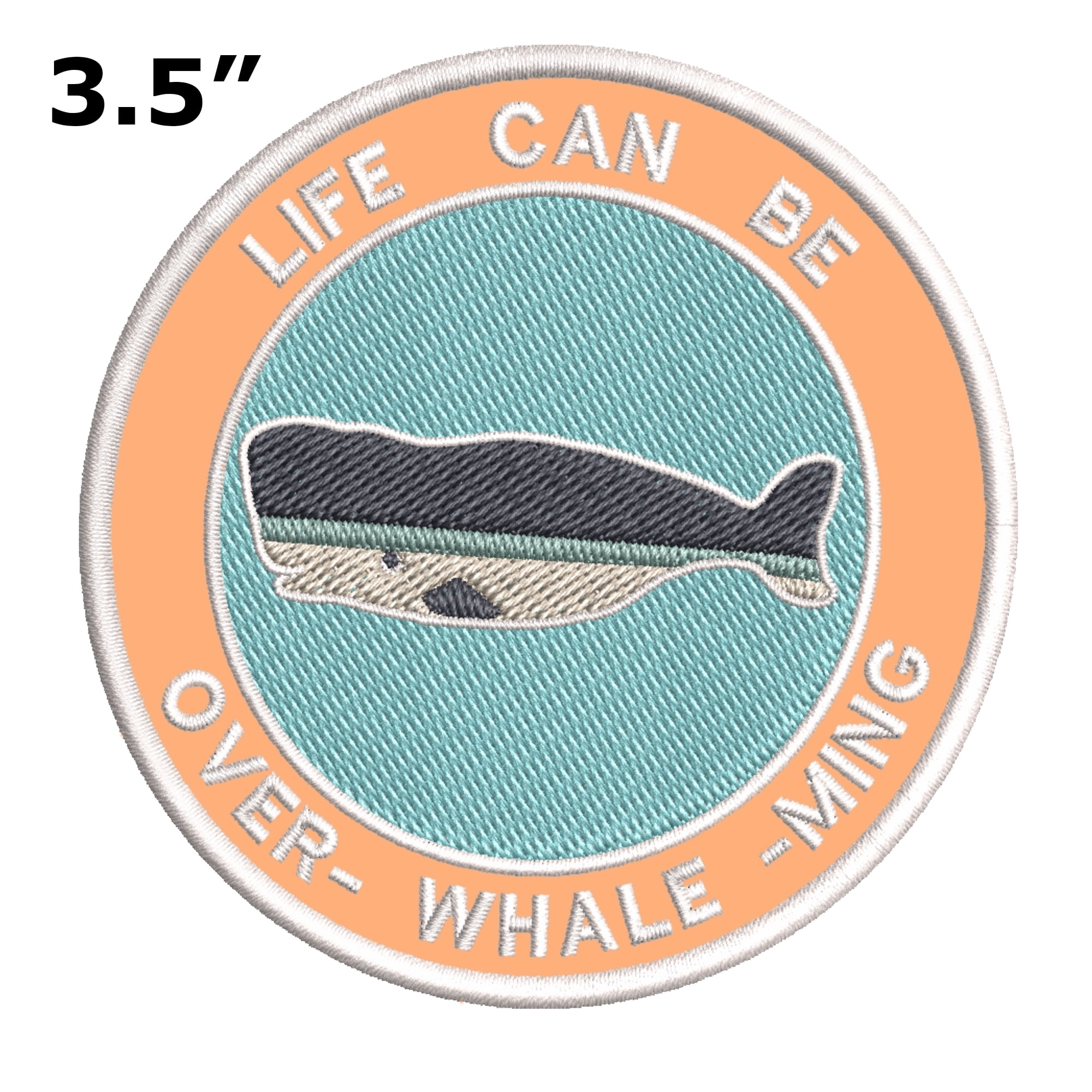 Whale iron on patch Animal Patches Patches For Jacket Sew On Patch Logo Back Patch Embroidered Patch patches iron on
