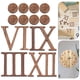 thumbnail image 4 of Reloj de pared DIY con números, moderno, sin marco, de madera, grande, con números romanos, para sala de estar, dormitorio, oficina, decoración del hogar, 4 of 7