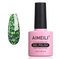 thumbnail image 1 of AIMEILI Esmalte de uñas en gel Soak Off U V LED - Diamond Glitter Fire Green (063) 10 ml, 1 of 2