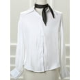 thumbnail image 5 of Unique Bargains Women's Solid Color Rhombus Neck Scarf Skinny Long Neckerchief, 5 of 5