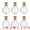 Oval Shaped, variant on Unique Bargains 6Pcs Tiny Glass Bottles with Cork Stoppers Teardrop 0.6" x 0.6" x 1.2"