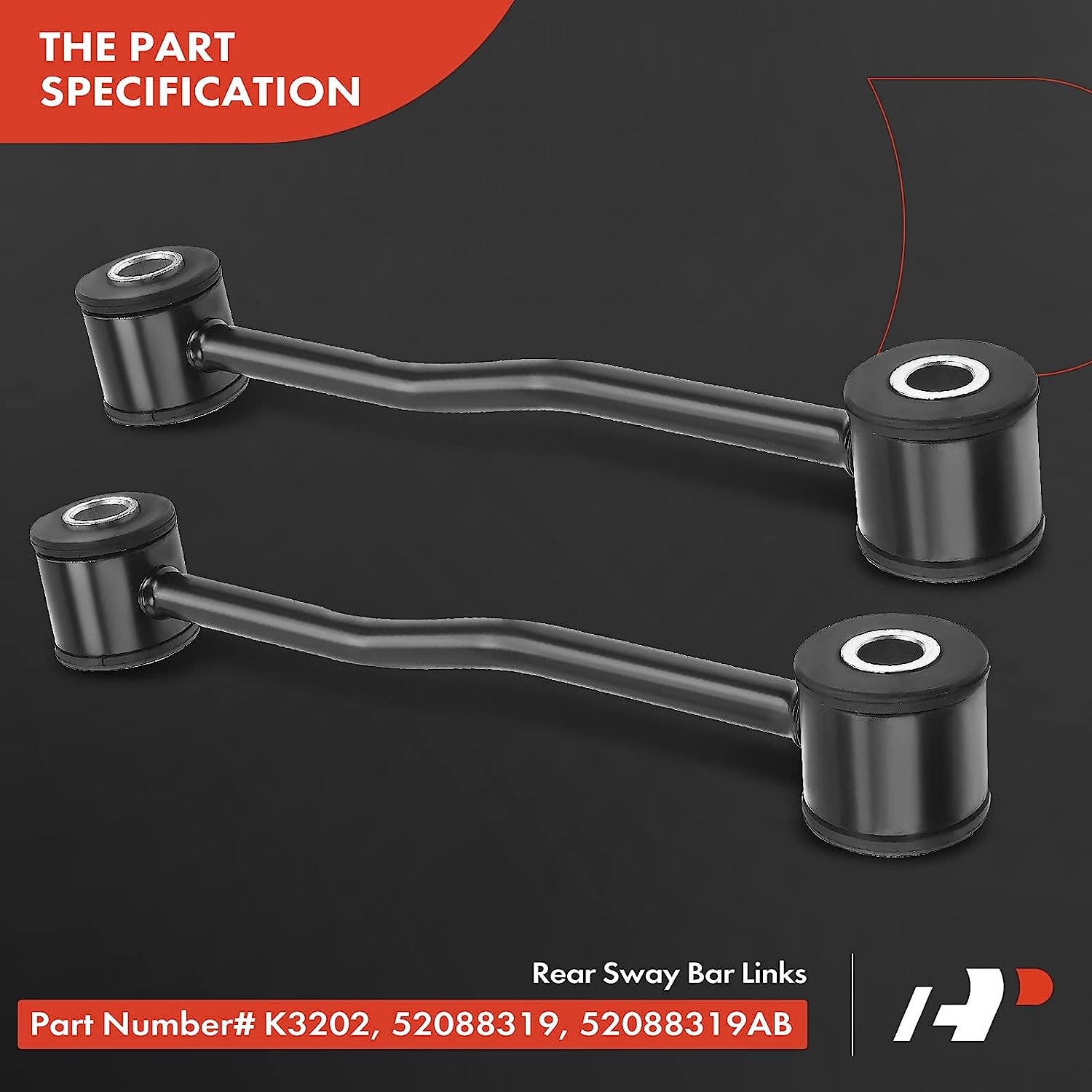 Front Sway Bar Link Kit For Mazda B2200 B2600 MPV 1987-1998 (2-Pack) Stabilizer