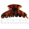 thumbnail image 4 of French Amie Extra Large Long Shell Handmade Covered Spring Jaw Hair Claw, 4 of 5