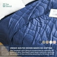 thumbnail image 2 of Queen Cooling Comforter Queen Absorb Body Heat to Keep Cool, Cooling Blanket for Hot Sleepers Japanese Cool Tech Fabric Summer Comforter Hypo-Allergenic Cool Quilt - Navy Blue, 2 of 7