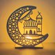 thumbnail image 3 of Wooden Ramadan Decoration Eid Moon Star Led Decorative Light Furnishing Crafts, 3 of 5