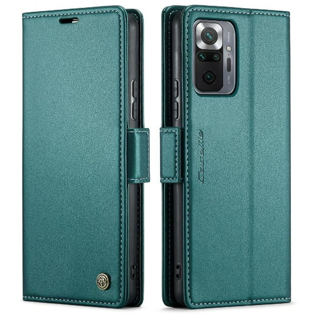 Funda tipo cartera Xiaomi Redmi Note 10 Pro 4G con cierre magnético, RFID, tarjetero, soporte, carga inalámbrica