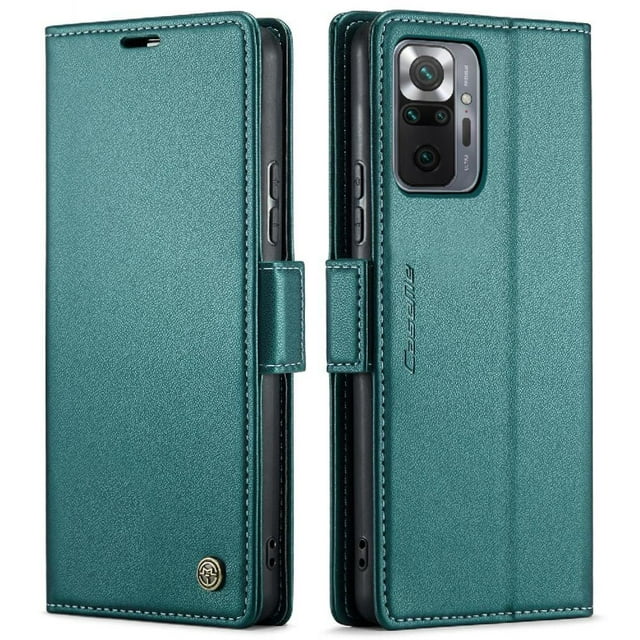 Funda tipo cartera Xiaomi Redmi Note 10 Pro 4G con cierre magnético, RFID, tarjetero, soporte, carga inalámbrica