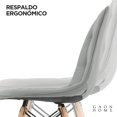thumbnail image 2 of Set De Sillas Estilo Eames Tapizadas En Vinipiel Gris GN-PUEC01, 2 of 8