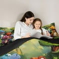 thumbnail image 5 of Castle Fairy Cartoon Dinosaur Queen Comforter Set,Jungle Animal Bedding Comforter Set, 5 of 8
