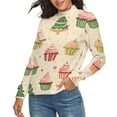 thumbnail image 2 of Snow Cake Gift Christmas Women's Turtleneck Sweater Long Sleeve Ribbed Fitted Turtle Neck Casual Fall Winter Collection Top S, 2 of 4
