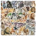 thumbnail image 1 of Pegatinas de vinilo impermeable con forma de animal africano, modelo Anime S, 50 unidades, 1 of 3