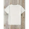 thumbnail image 2 of Camiseta con estampado de búho para mujer, cuello redondo, regalo perfecto, camiseta deportiva informal, 2 of 4