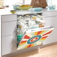 thumbnail image 2 of Yayeee Magnetic Dishwasher Cover for The Front Decoration Home Kitchen Machine Sticker Protector, Colorful Circles, 2 of 6