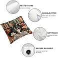 thumbnail image 4 of BANET  Pillow Covers,Funny Retired Retirement Gifts for Women Men,Cat Gifts for Women,White and Gifts for Women, Decorate Decor 18x18in, 4 of 5