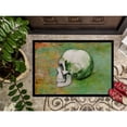 thumbnail image 3 of Day of the Dead Green Skull Doormat 18x27, 3 of 4