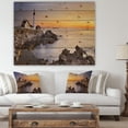 thumbnail image 4 of Designart 'Portland Head Lighthouse Maine' Modern Seascape Print on Natural Pine Wood, 4 of 5